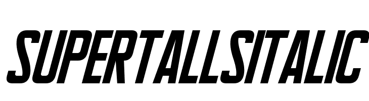 Supertalls Italic  フリーフォントのダウンロード