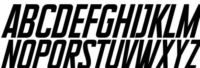 Supertalls Italic Schriftart Groß