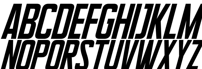 Supertalls Italic Font LOWERCASE