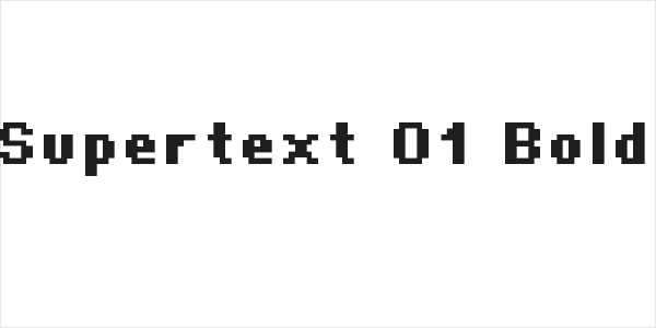 Supertext 01 Bold Logo