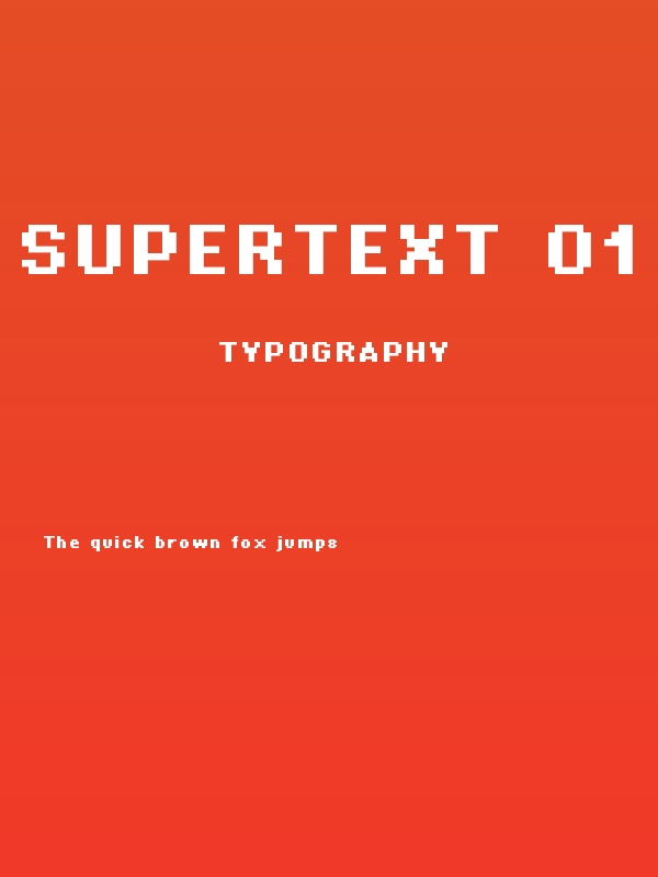 Supertext 01 Bold Poster