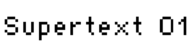 Supertext 01  フリーフォントのダウンロード