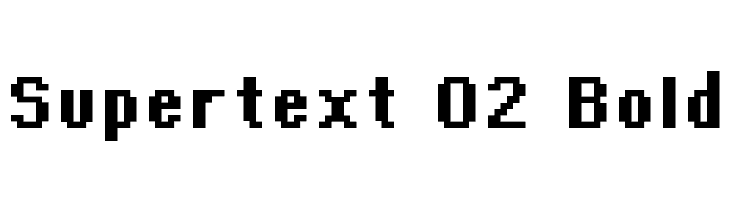 Supertext 02 Bold Caratteri