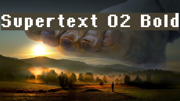 Supertext 02 Bold Caratteri examples