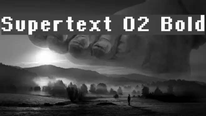 Supertext 02 Bold Caratteri examples