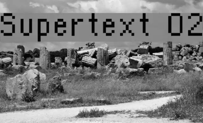 Supertext 02 Schriftart examples