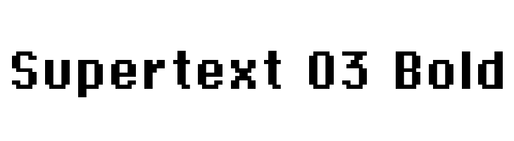 Supertext 03 Bold  नि: शुल्क फ़ॉन्ट्स डाउनलोड