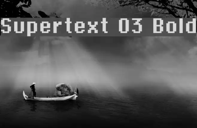 Supertext 03 Bold خط examples