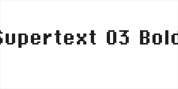 Supertext 03 Bold Logo