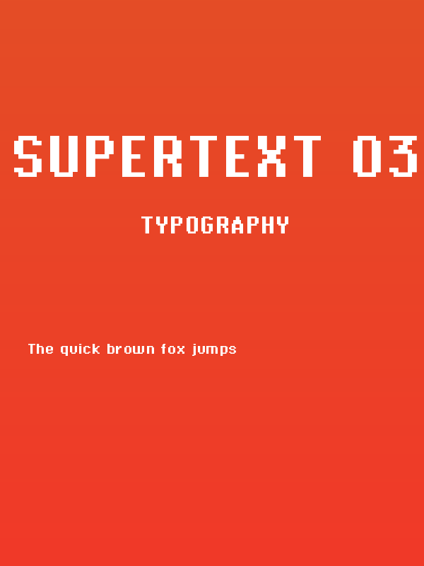 Supertext 03 Bold Poster