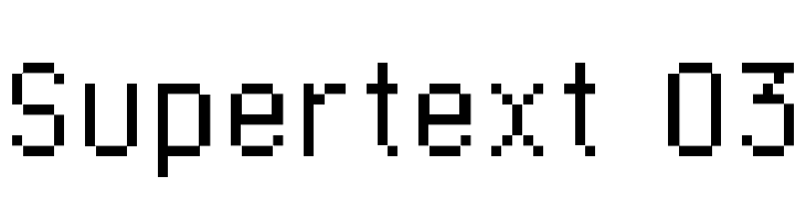 Supertext 03 Font