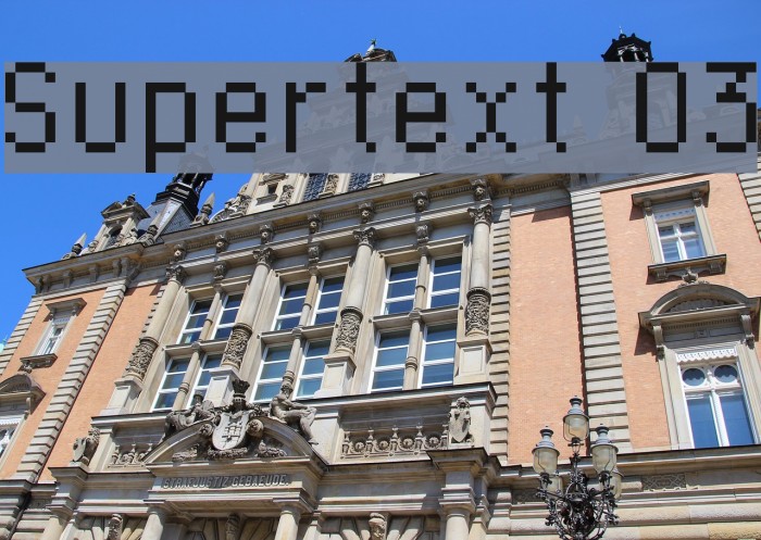 Supertext 03 Font examples