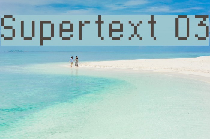 Supertext 03 Font examples