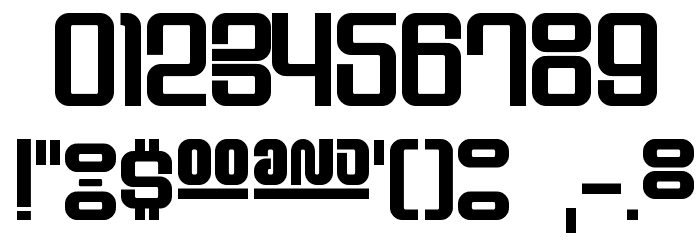 Supervixen Honeyed Out フォント その他の文字