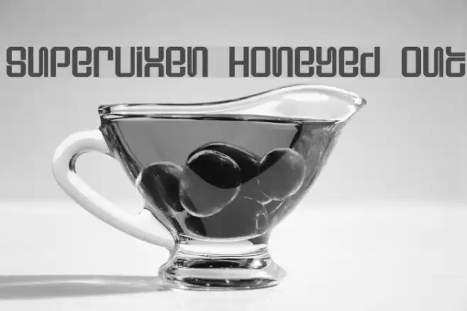 Supervixen Honeyed Out フォント examples