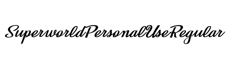 Superworld Personal Use Regular Font