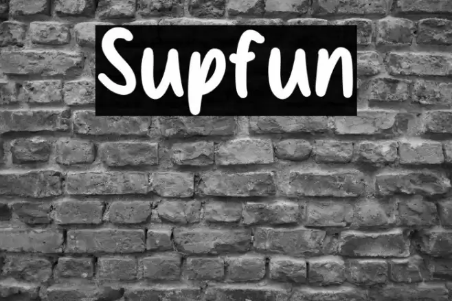 Supfun Font examples