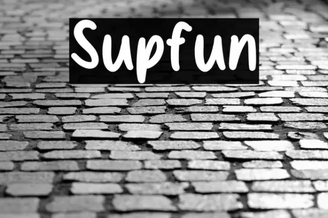 Supfun Font examples