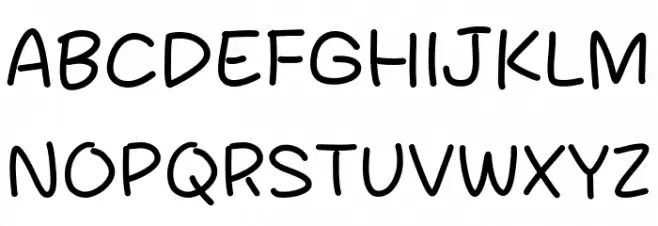 Suphand Schriftart Groß