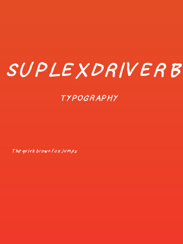 SuplexDriver Black OBlique Poster