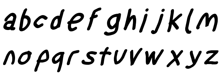 SuplexDriver Black OBlique Font LOWERCASE