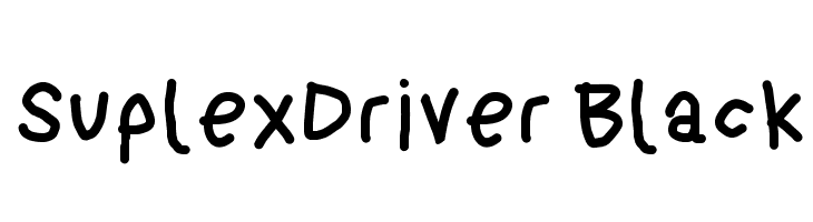 SuplexDriver Black Font