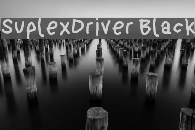 SuplexDriver Black Font examples