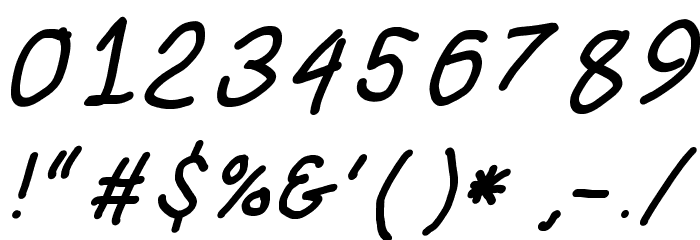 SuplexDriver Bold Oblique Font OTHER CHARS