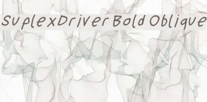SuplexDriver Bold Oblique Example 1