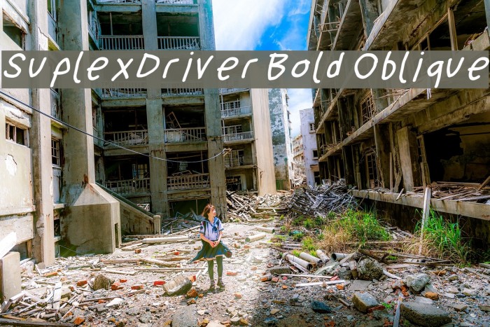 SuplexDriver Bold Oblique Font examples