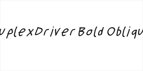 SuplexDriver Bold Oblique Logo