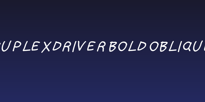 SuplexDriver Bold Oblique Social Header