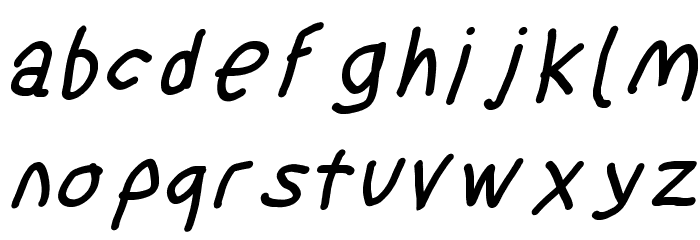 SuplexDriver Bold Oblique Font LOWERCASE