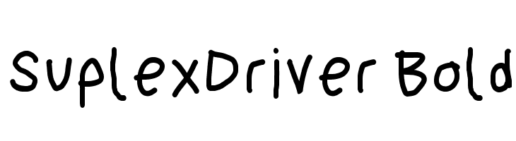 SuplexDriver Bold  Descarca Fonturi Gratis