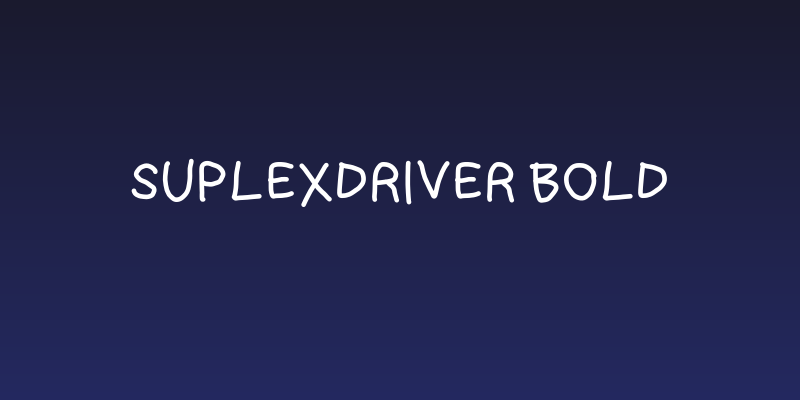 SuplexDriver Bold Social Header