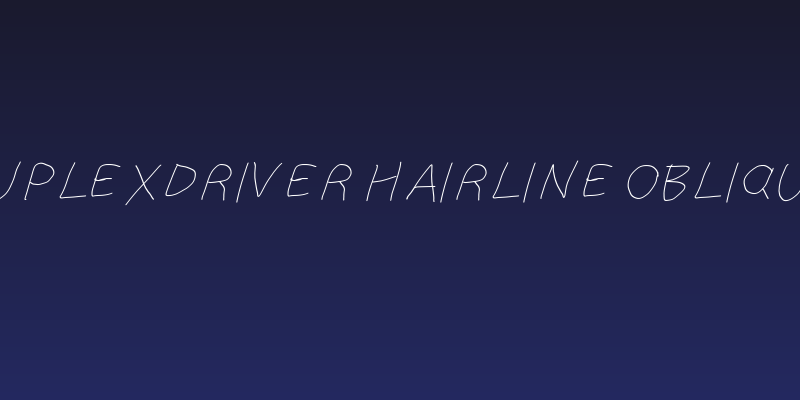 SuplexDriver Hairline Oblique Social Header