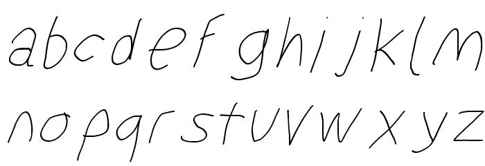 SuplexDriver Hairline Oblique Font LOWERCASE