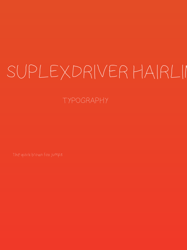 SuplexDriver Hairline Poster
