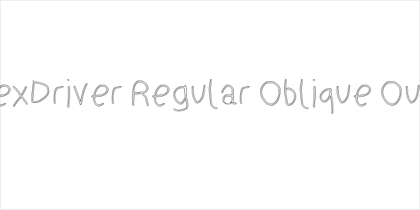 SuplexDriver Regular Oblique Outline Logo