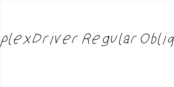 SuplexDriver Regular Oblique Logo