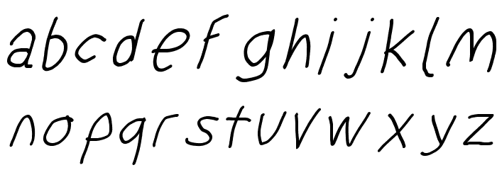 SuplexDriver Regular Oblique Font LOWERCASE