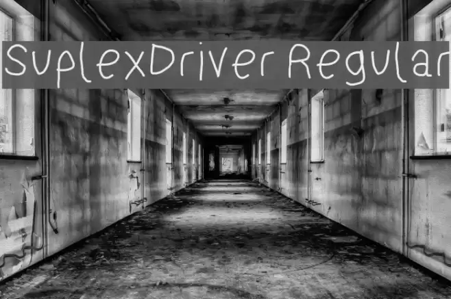 SuplexDriver Regular Font examples