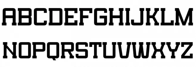 Support Sports Caratteri MAIUSCOLE