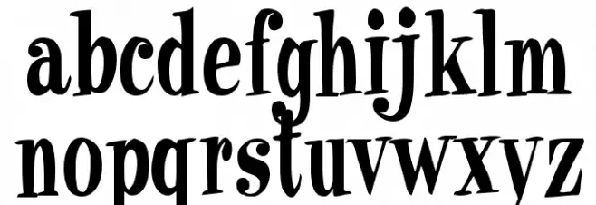 Supposedly Schriftart Kleinbuchstaben