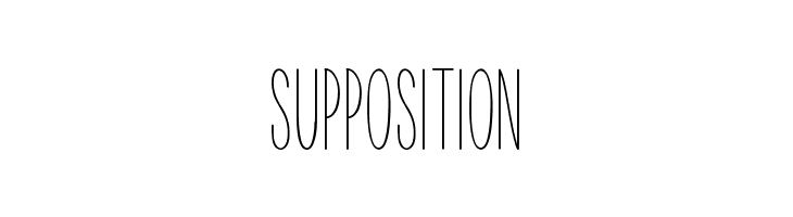 Supposition  免费字体下载