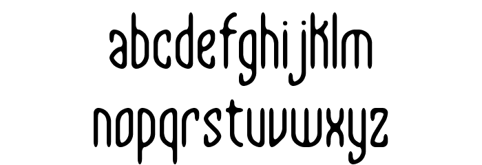 Supra Genius Curves BRK Font LOWERCASE