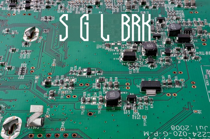 Supra Genius Lines BRK Font examples