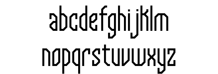 Supra Genius Lines BRK Font LOWERCASE