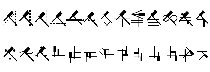 SuprematismFour Font LOWERCASE