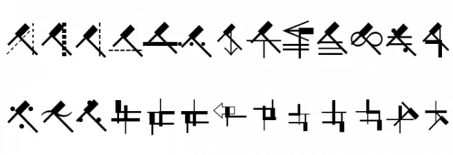 SuprematismFour Schriftart Kleinbuchstaben